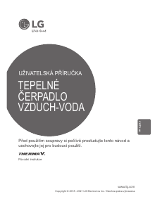 Manuál LG HM141MR Therma V Tepelné čerpadlo