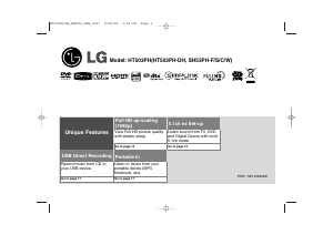 Manual LG HT503PH-A2 Home Theater System