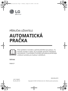 Manuál LG FB48V3TN3W Pračka