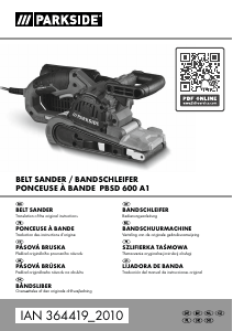 Handleiding Parkside IAN 364419 Bandschuurmachine