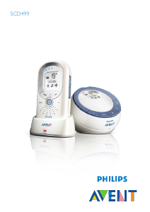 Rokasgrāmata Philips SCD499 Avent Bērnu monitors