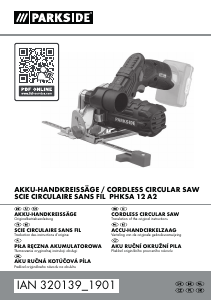 Manual Parkside IAN 320139 Circular Saw