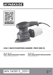 Manual Parkside IAN 345815 Delta Sander