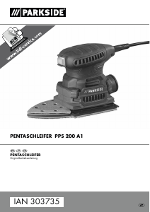 Bedienungsanleitung Parkside IAN 303735 Deltaschleifer