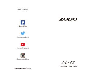 Bruksanvisning Zopo Color F2 Mobiltelefon