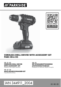 Manual Parkside IAN 344911 Drill-Driver