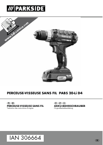 Mode d’emploi Parkside IAN 306664 Perceuse visseuse