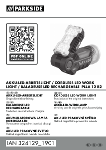 Handleiding Parkside IAN 324129 Zaklamp