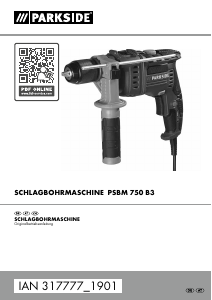 Bedienungsanleitung Parkside IAN 317777 Schlagbohrmaschine