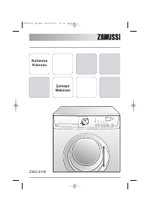 Kullanım kılavuzu Zanussi ZWG 6105 Çamaşır makinesi