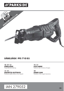 Manual Parkside IAN 279052 Reciprocating Saw