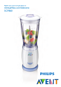 Manual de uso Philips SCF860 Avent Batidora