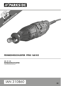 Bedienungsanleitung Parkside IAN 310860 Stabschleifer
