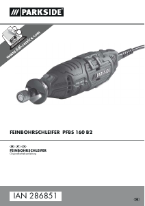Bedienungsanleitung Parkside IAN 286851 Stabschleifer