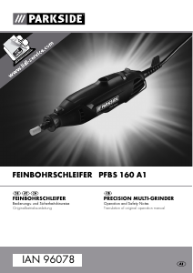 Bedienungsanleitung Parkside IAN 96078 Stabschleifer