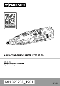 Bedienungsanleitung Parkside IAN 321231 Stabschleifer