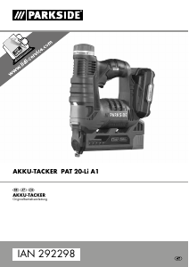 Bedienungsanleitung Parkside IAN 292298 Tacker