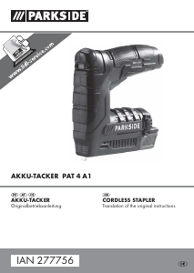Bedienungsanleitung Parkside IAN 277756 Tacker