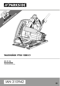 Bedienungsanleitung Parkside IAN 310942 Tauchkreissäge