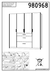 Manual Wehkamp Polar (199x180x58) Wardrobe