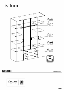 Manual de uso Wehkamp Space (200x154x50) Armario