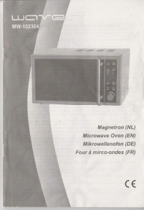 Mode d’emploi Waves MW-102304 Micro-onde