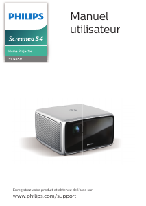 Mode d’emploi Philips SCN450 Screeneo S4 Projecteur