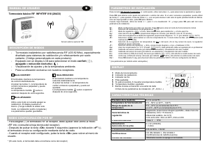 Manual de uso Watts RF WFHTRF 010 Termostato