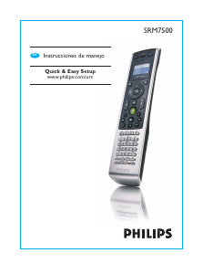 Manual de uso Philips SRM7500 Control remoto