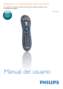 Manual de uso Philips SRP3013 Control remoto