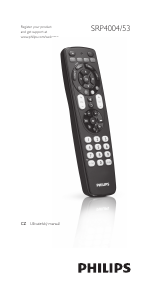 Manuál Philips SRP4004 Dálkový ovladač