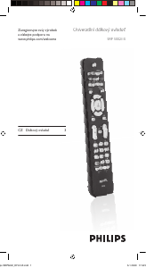 Manuál Philips SRP5002 Dálkový ovladač