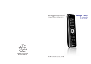 Kasutusjuhend Philips SRT8215 Kaugjuhtimispult