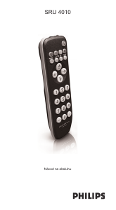 Návod Philips SRU4010 Diaľkový ovládač