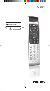 Manuál Philips SRU5170 Dálkový ovladač