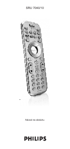 Návod Philips SRU7040 Diaľkový ovládač