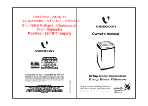 Handleiding Videocon VT55A11 Wasmachine