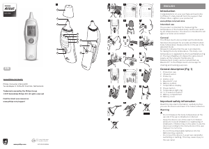 Manual Philips SCH740 Avent Thermometer