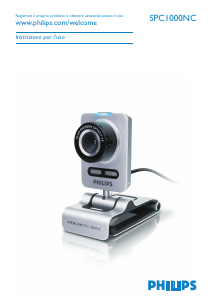 Manuale Philips SPC1000NC Webcam