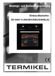 Bedienungsanleitung Termikel BO 6000 GR Backofen