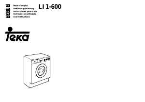 Manual Teka LI1 600 Máquina de lavar roupa