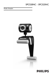 Mode d’emploi Philips SPC525NC Webcam