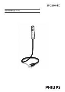 Manuale Philips SPC610NC Webcam