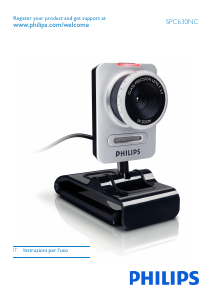 Manuale Philips SPC630NC Webcam