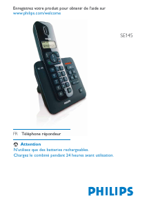 Mode d’emploi Philips SE145 Téléphone sans fil