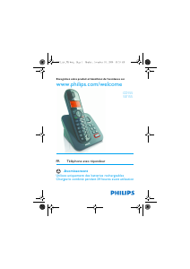 Mode d’emploi Philips SE155 Téléphone sans fil