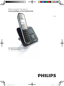 Bedienungsanleitung Philips SE565 Schnurlose telefon