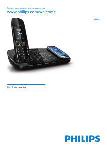 Handleiding Philips SE8881B Draadloze telefoon