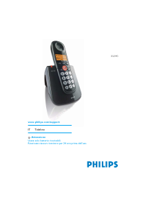 Manuale Philips XL340 Telefono senza fili