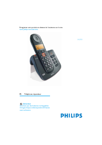 Mode d’emploi Philips XL3552B Téléphone sans fil